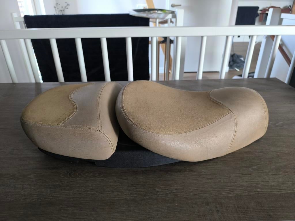 Nette Vespa LXV - S - LX Duo Zadel Creme Leer, Ophalen of Verzenden, Zadel, Vespa