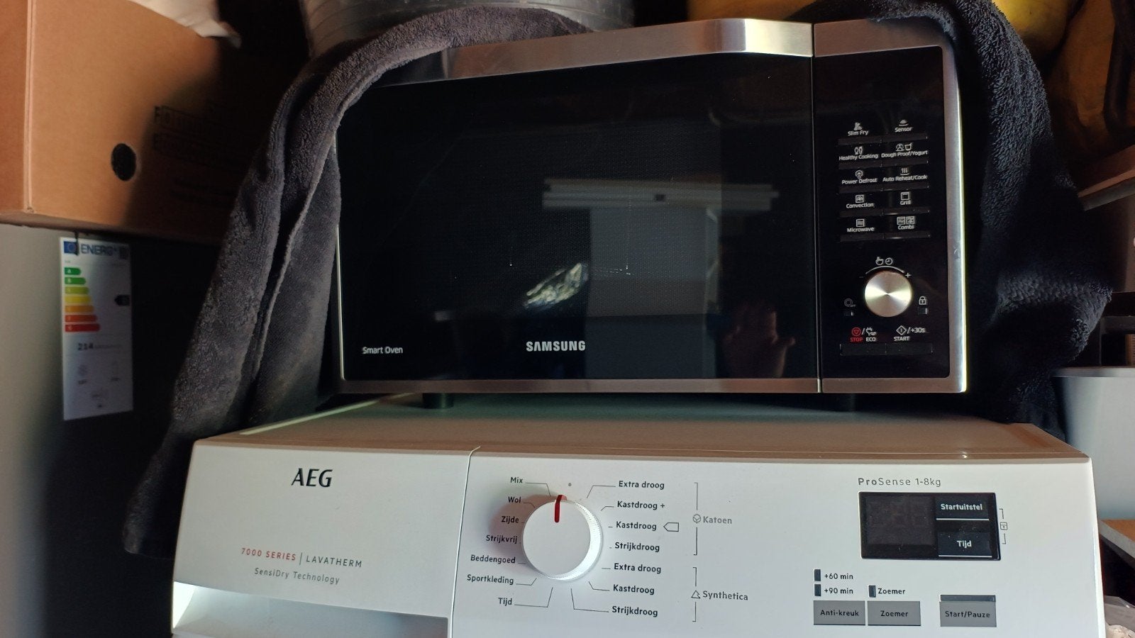 Samsung Smart Oven in nieuwstaat, Ophalen, Zo goed als nieuw, Minder dan 45 cm