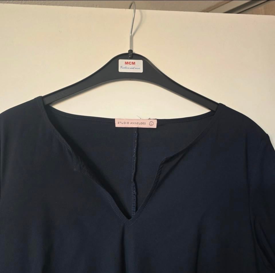 Studio Anneloes Simplicity jurk navy travelstof L, Blauw, Maat 42/44 (L), Ophalen of Verzenden, Zo goed als nieuw