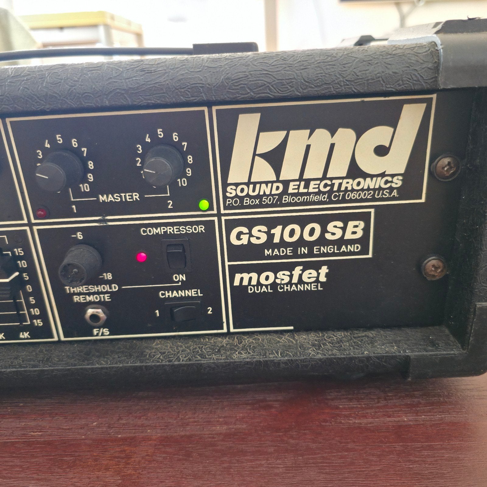 KMD GS100 SB 100W MOSFET Bas versterker Top, Ophalen of Verzenden, Gebruikt, 100 watt of meer