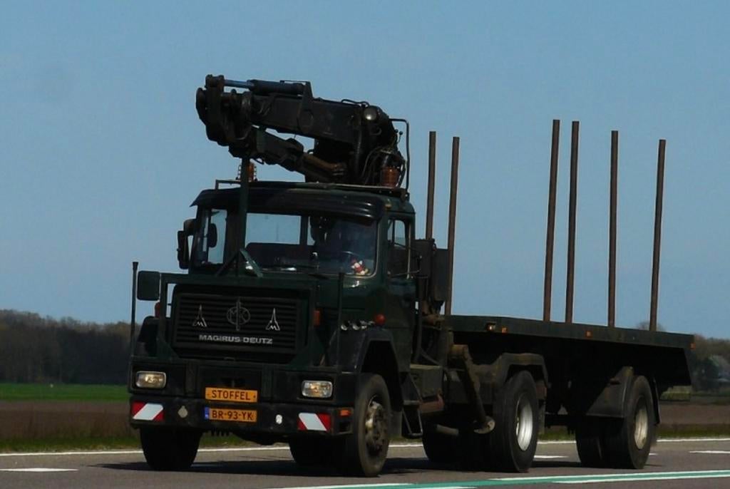 Magirus-Deutz 150-16 met kraan – zeldzame werktruck, Overige merken, Diesel, Particulier, Te koop