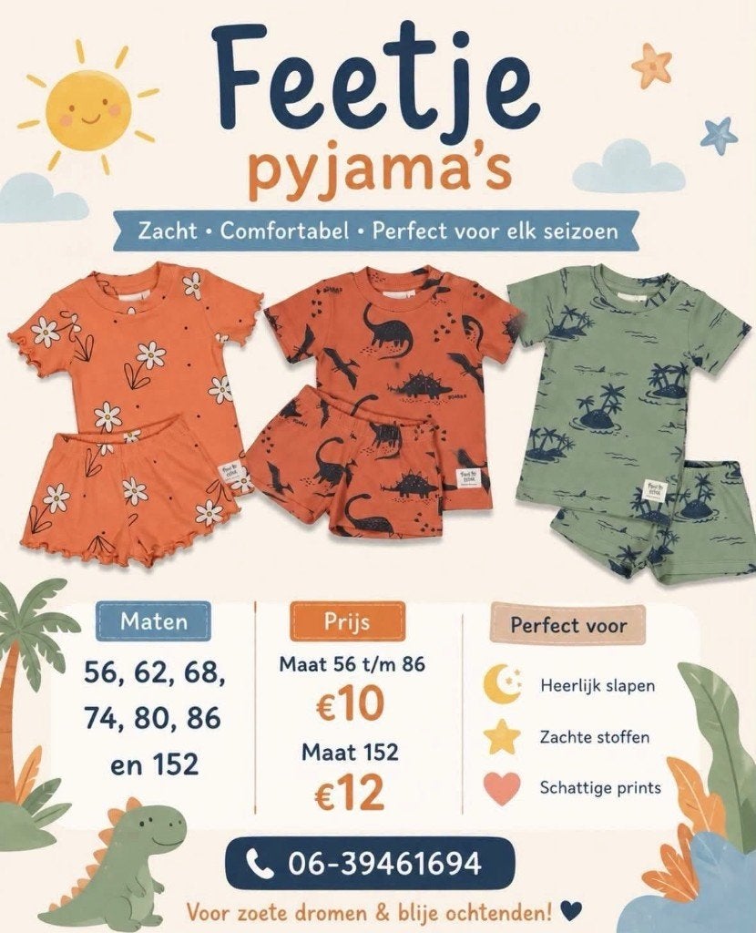 Verschillende Feetje Pyjama's (advr 222), Kinderen en Baby's, Ophalen of Verzenden
