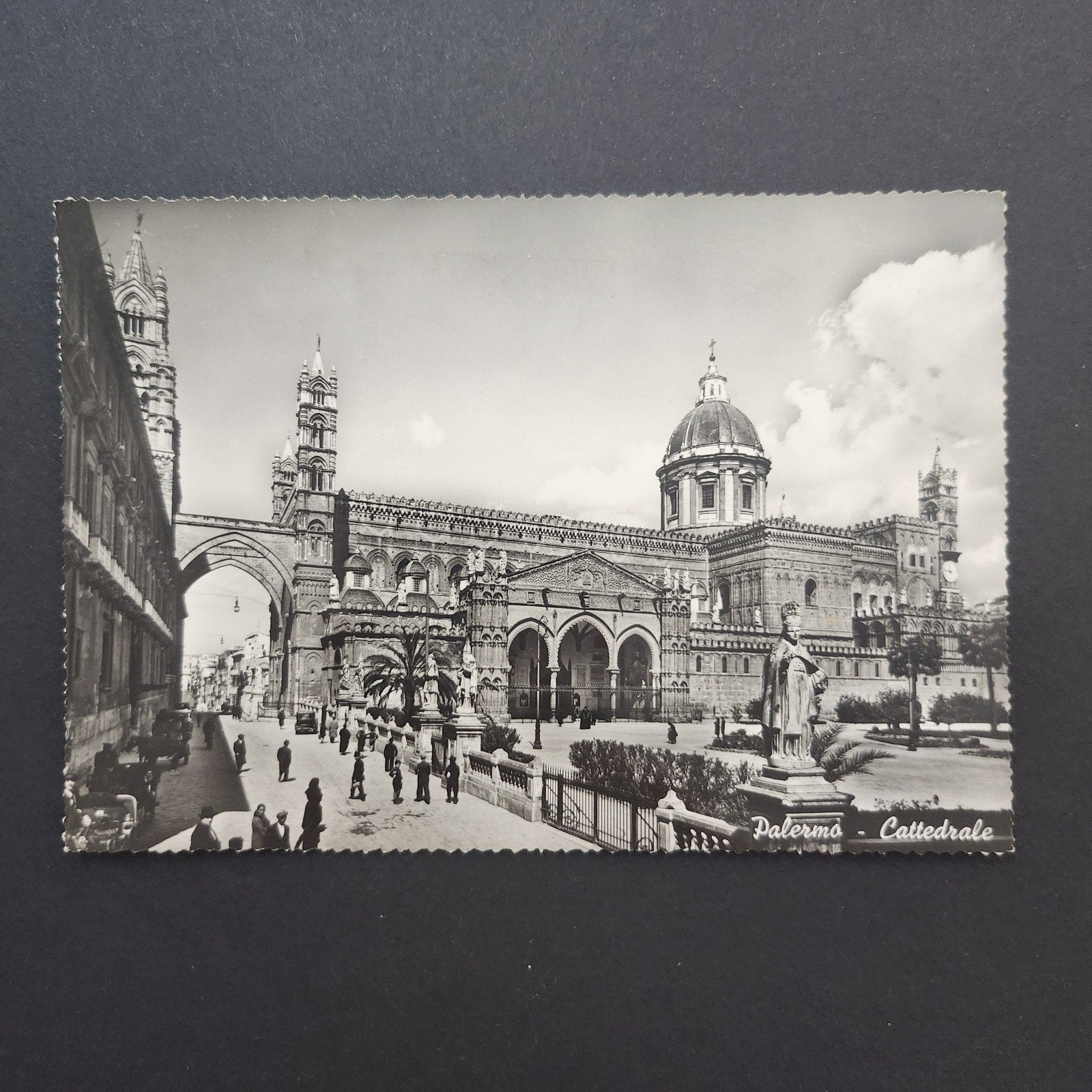 Echte foto/ansichtkaart Palermo - Cattedrale, Verzenden, 1940 tot 1960, Gelopen, Italië