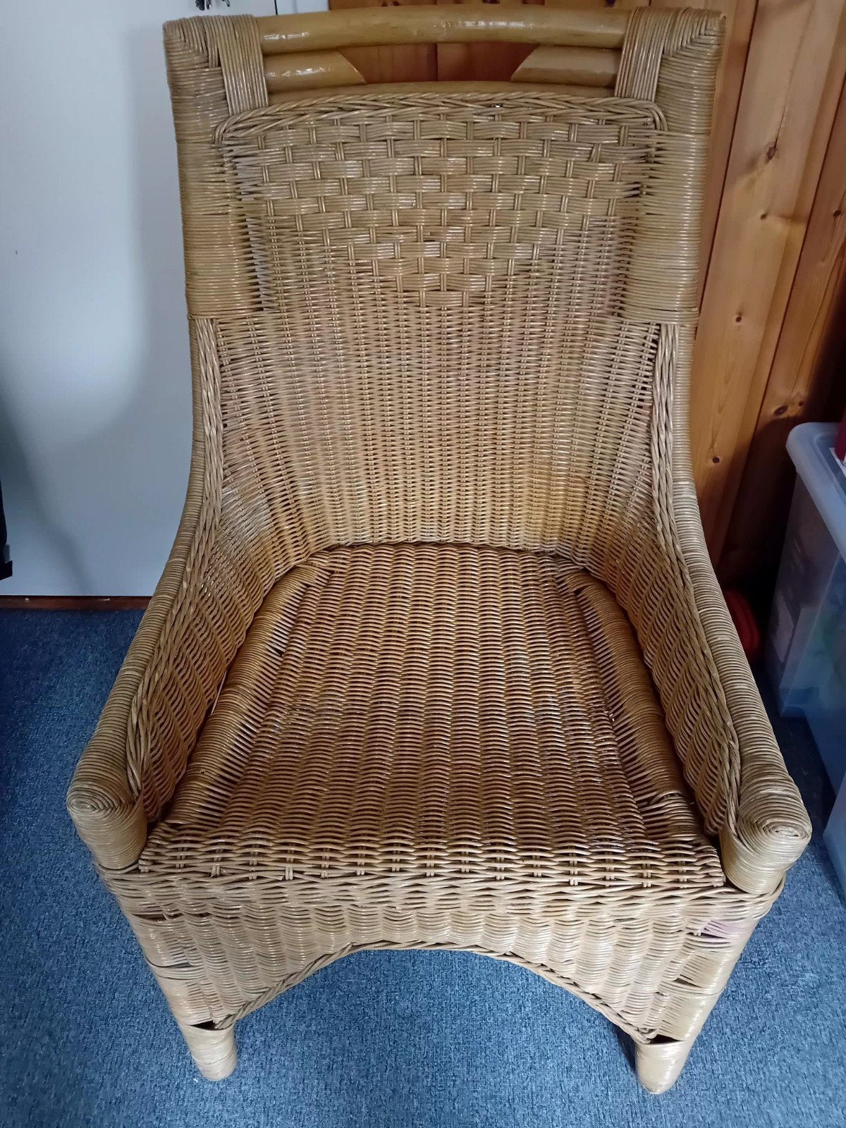 Rotan stoel, Ophalen, Bruin, Eén