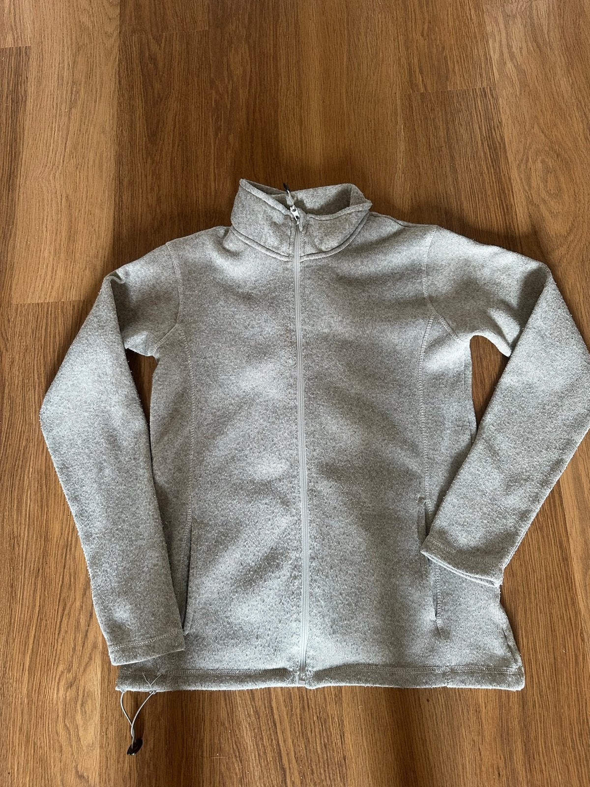 Lichtgrijze fleece vest met rits - Maat L, Ophalen of Verzenden, Gedragen, Maat 42/44 (L), Grijs