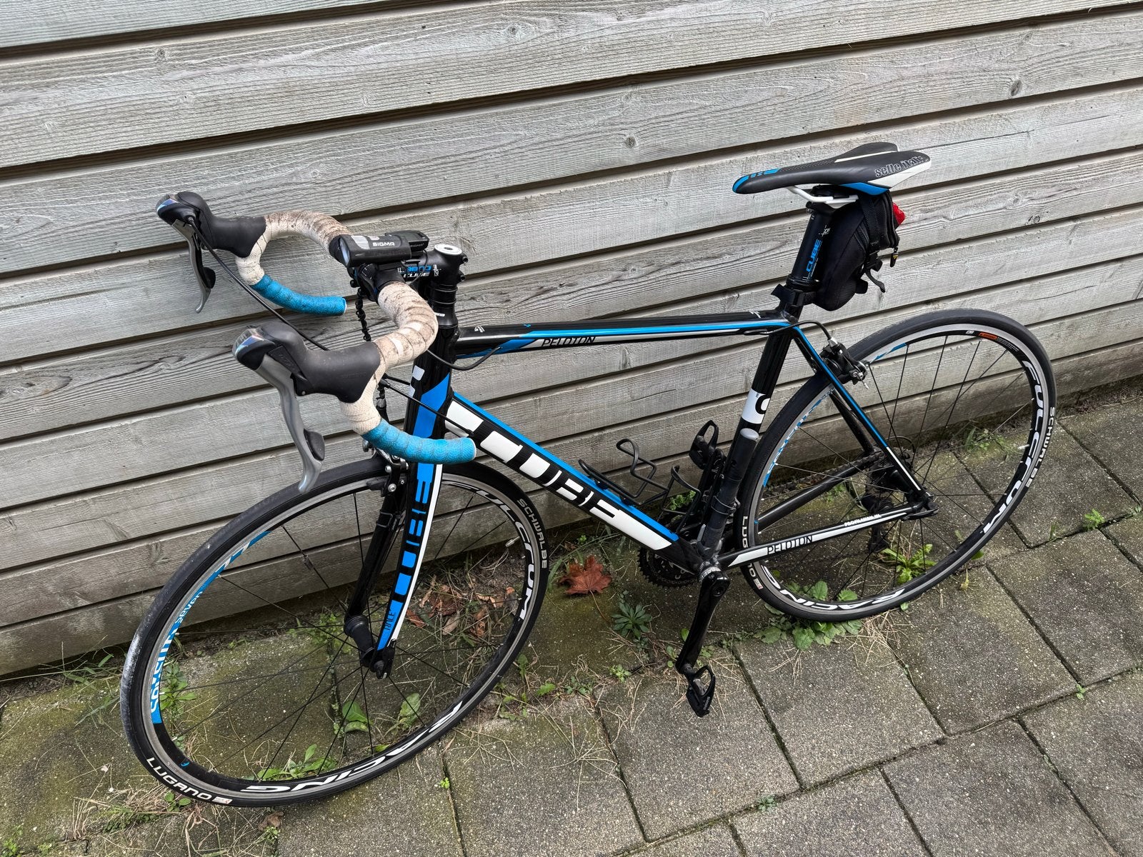 Cube Peloton Racefiets - Zwart/Blauw - Frame 58cm, Fietsen en Brommers, 28 inch, Gebruikt, Aluminium, 57 tot 61 cm