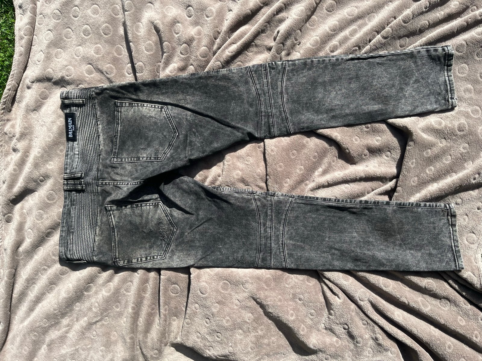 Balmain broek - Goede staat - Maat L, Ophalen of Verzenden, Gedragen, Zwart, Overige jeansmaten