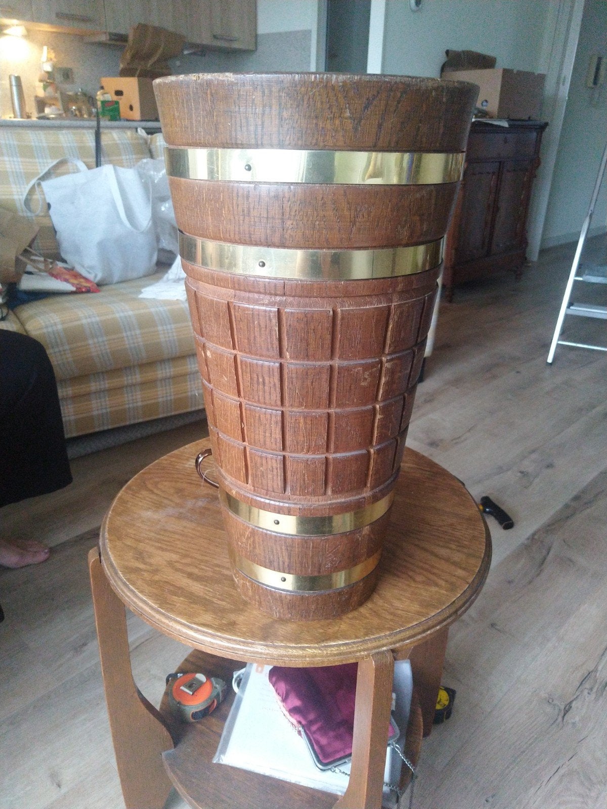 Vintage houten paraplubak - Bak in retro stijl, Ophalen
