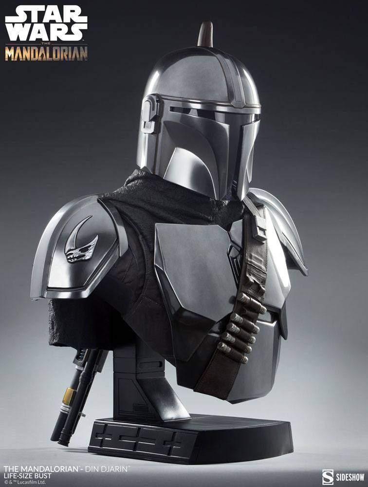 Sideshow Star Wars Life-Size Bust The Mandalorian Din Djarin, West Campus 1 76863 Herxheim (DE), Heo GmbH, Nieuw, Ophalen of Verzenden