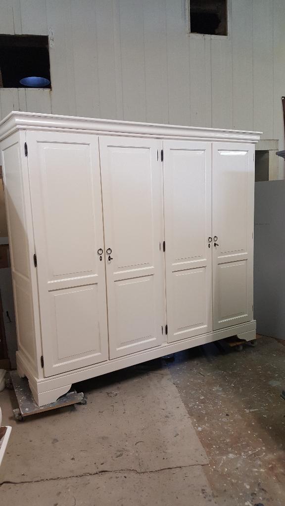 Antieke brocante eiken kasten slaapkamerkasten kledingkasten, Huis en Inrichting, Kasten | Kledingkasten, Ophalen, 200 cm of meer