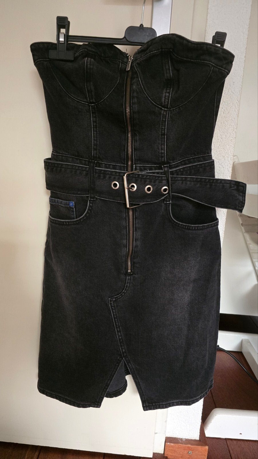 Karl Lagerfeld Strapless Spijkerjurk Maat S NIEUW, Kleding | Dames, Jurken, Karl Lagerfeld, Zwart, Nieuw, Ophalen of Verzenden