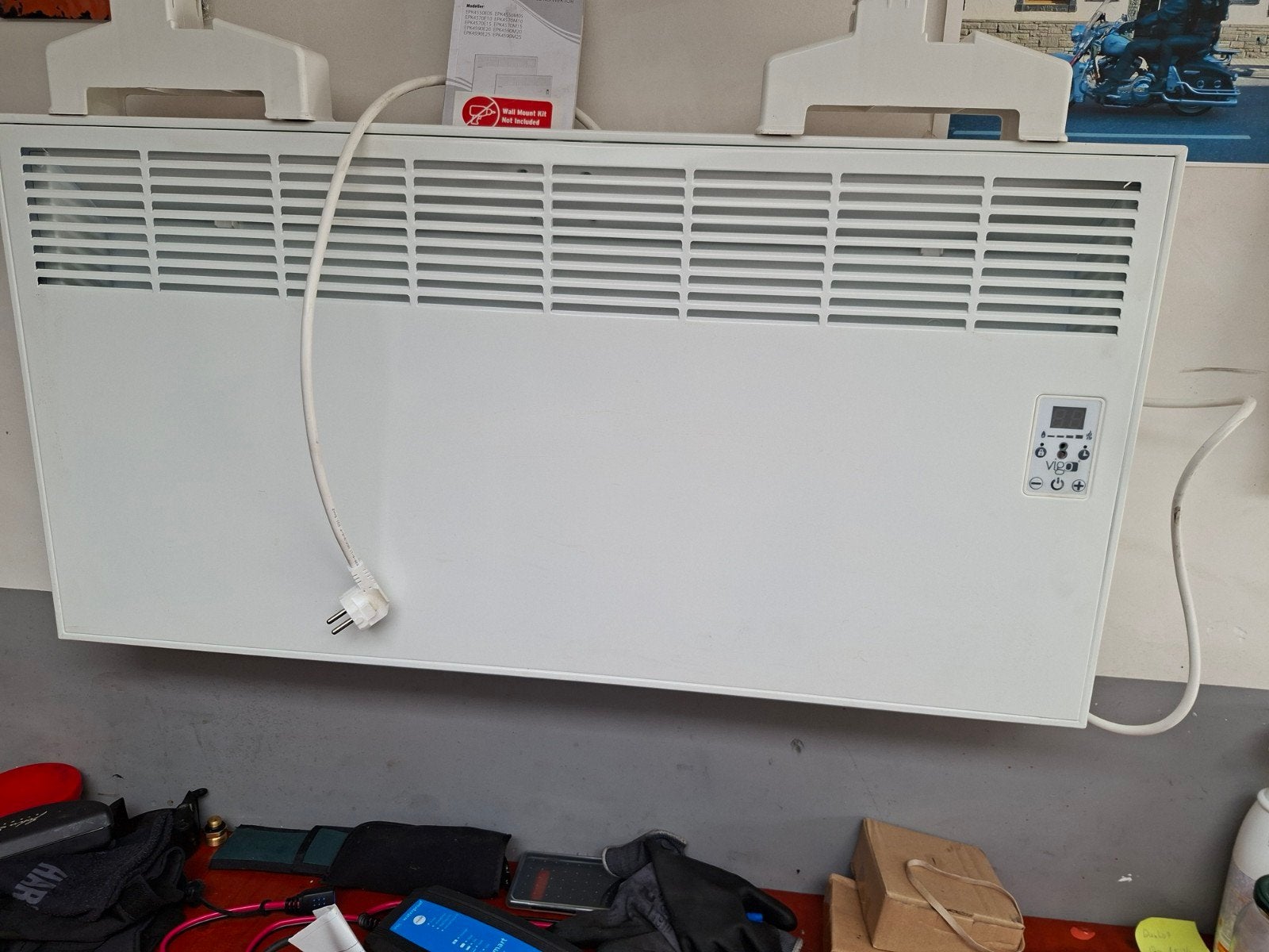 Vigo elektrische convector kachel - staand of wandmontage, 30 tot 80 cm, Gebruikt, Kachel, Ophalen of Verzenden