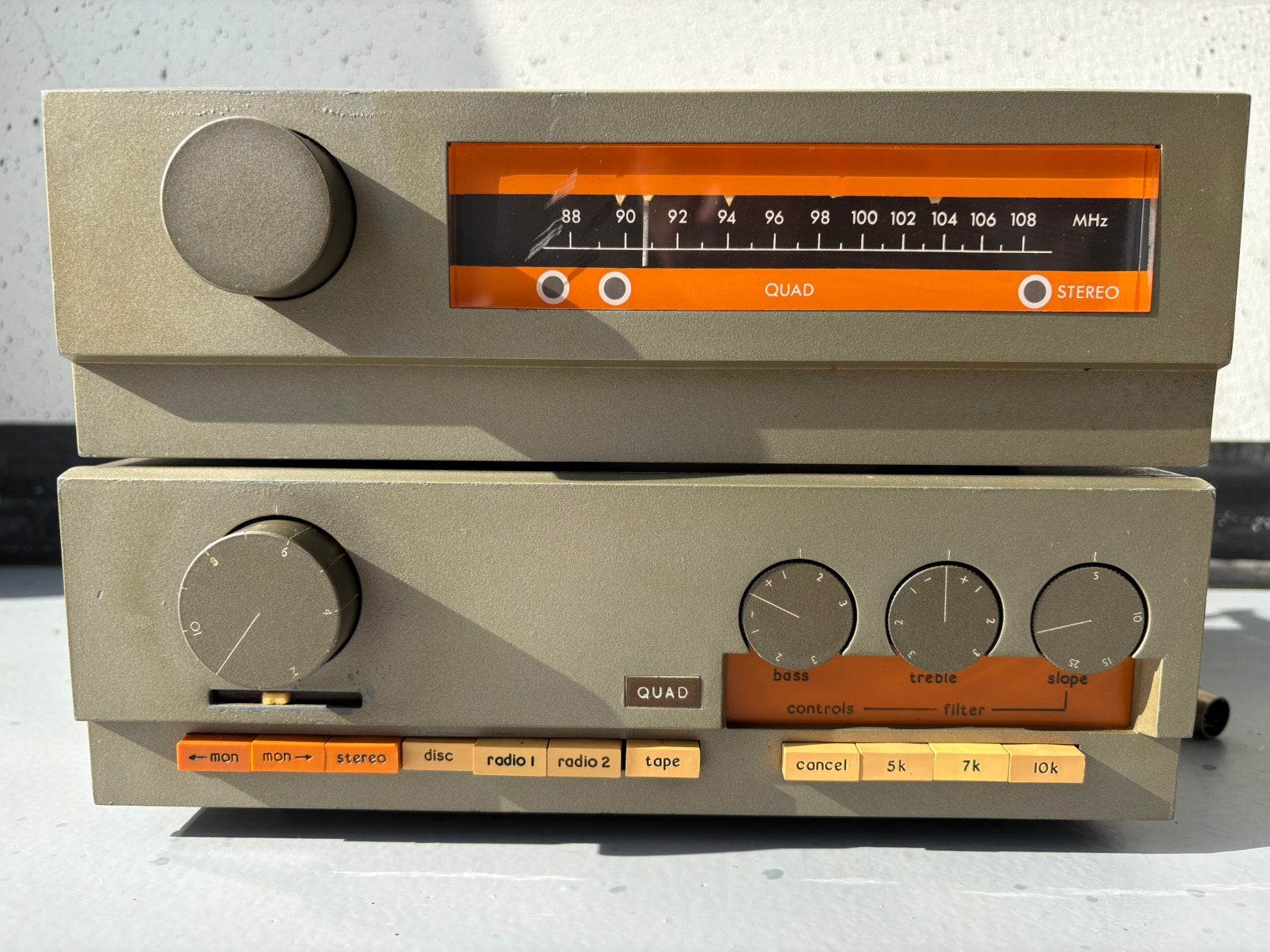 Quad hifi set, Ophalen