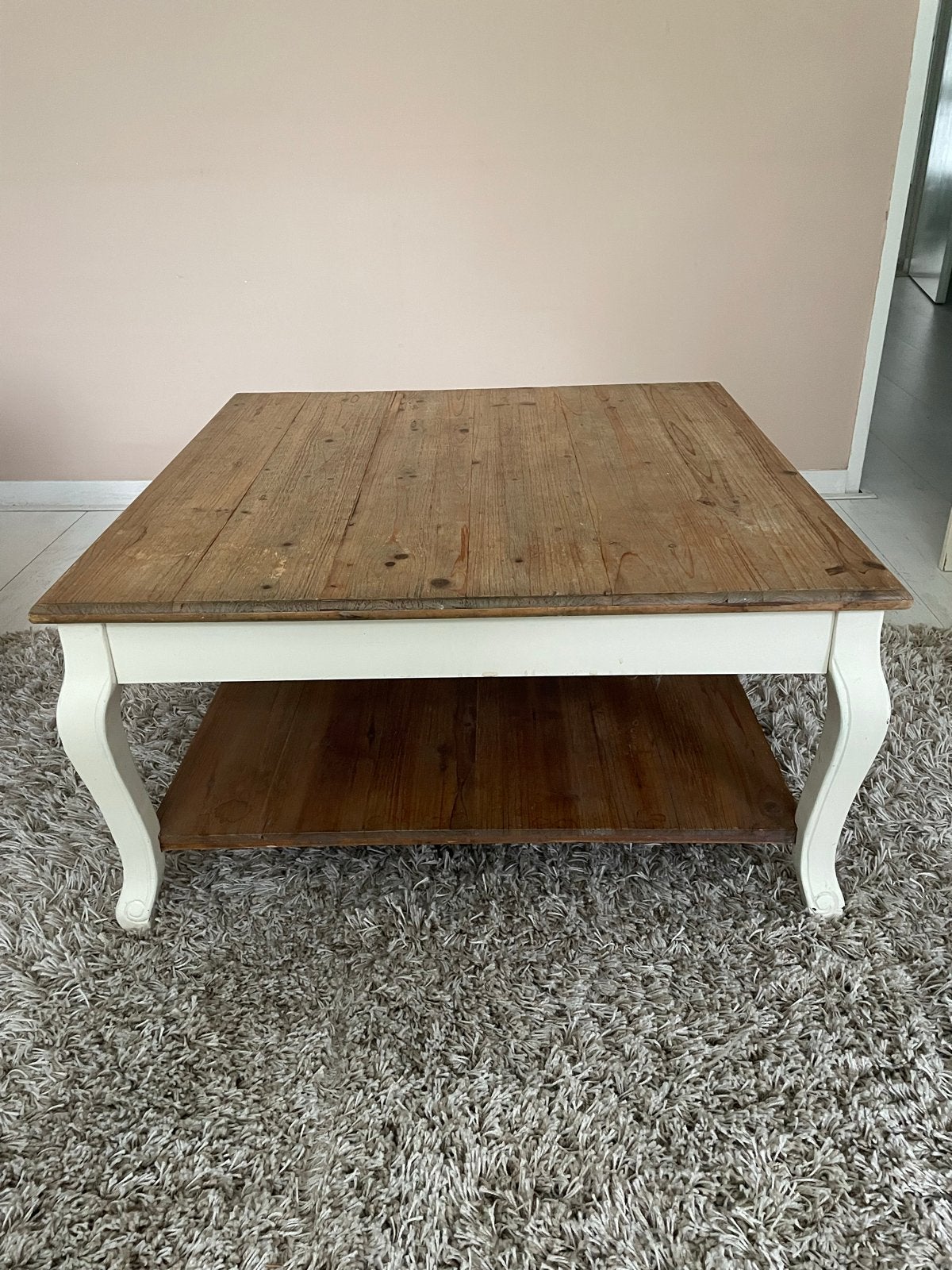 Robuuste salontafel, Ophalen, Gebruikt, Vierkant, 5 – 50