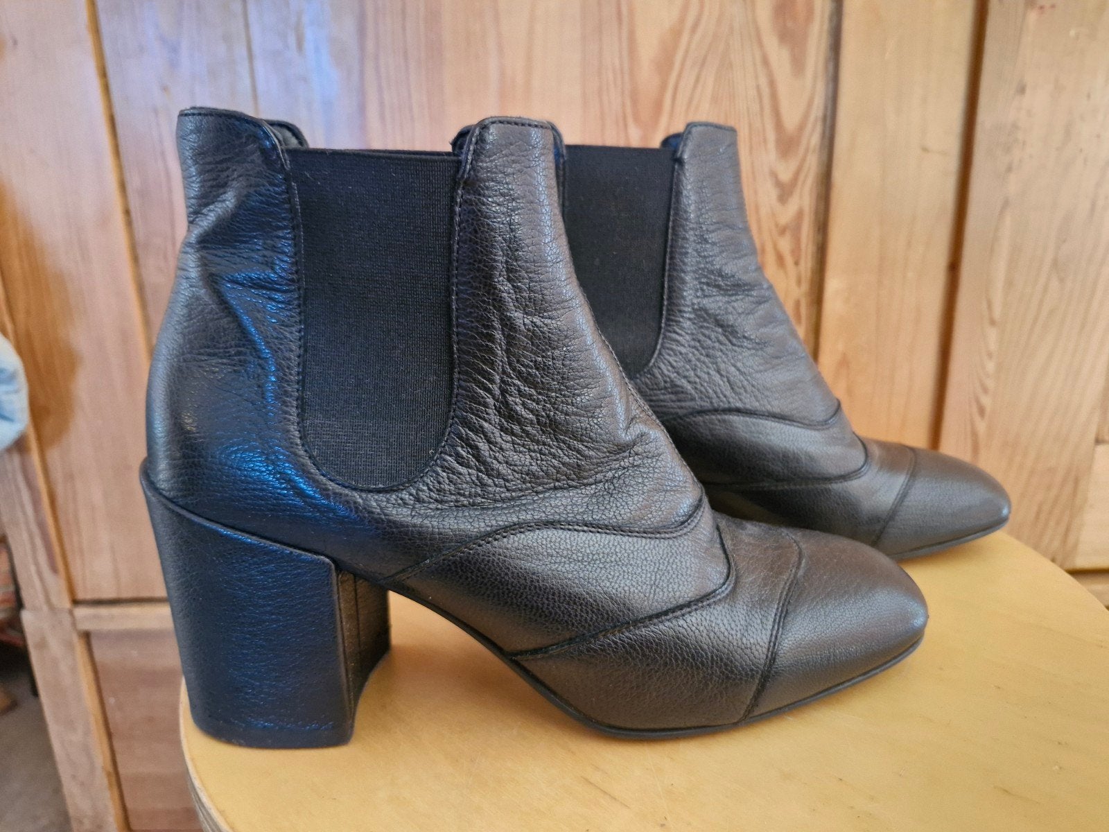 Claudia Obert zwart leren enkellaars chelsea boot mt 38 ZGAN, Kleding | Dames, Schoenen, Claudia Obert, Zwart, Lage of Enkellaarzen