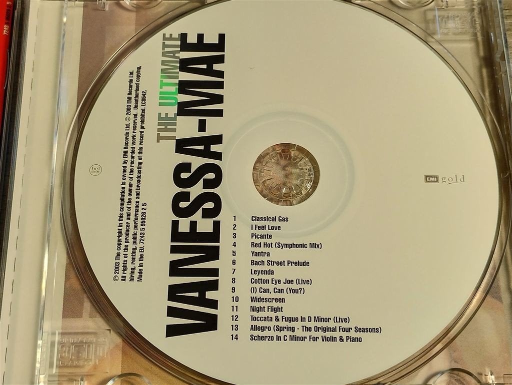 Vanessa Mae - The Ultimate Vanessa Mae, Ophalen of Verzenden, Classicisme, Zo goed als nieuw, Kamermuziek