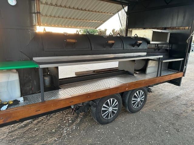 Oklahoma smoker BBQ, Ophalen, Maatwerk, Gebruikt, Houtskool