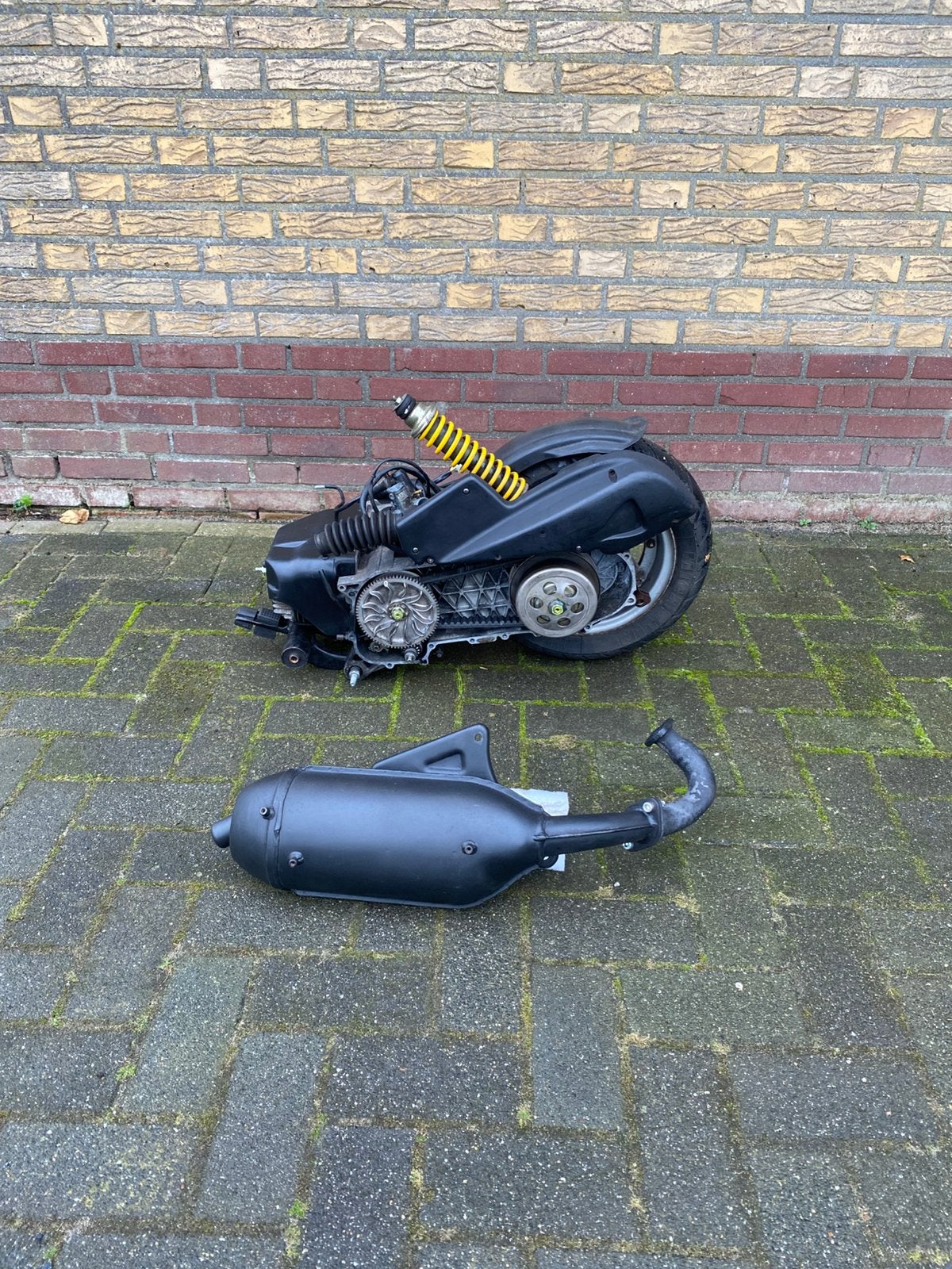 skr blok 125 | skipper blok 125cc | met 2t subframe, Fietsen en Brommers, Ophalen, Zo goed als nieuw, Blok, Piaggio