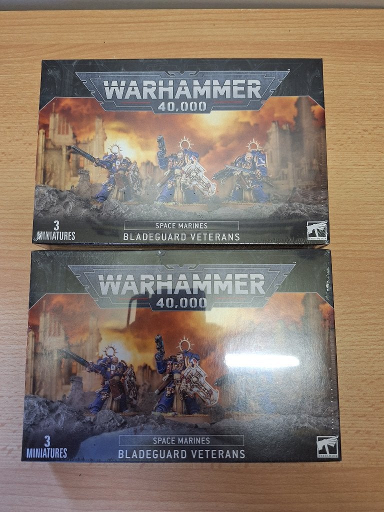 2x Warhammer 40K: Space Marines Bladeguard Veterans, Ophalen of Verzenden, Nieuw, Warhammer, Figuurtje(s)