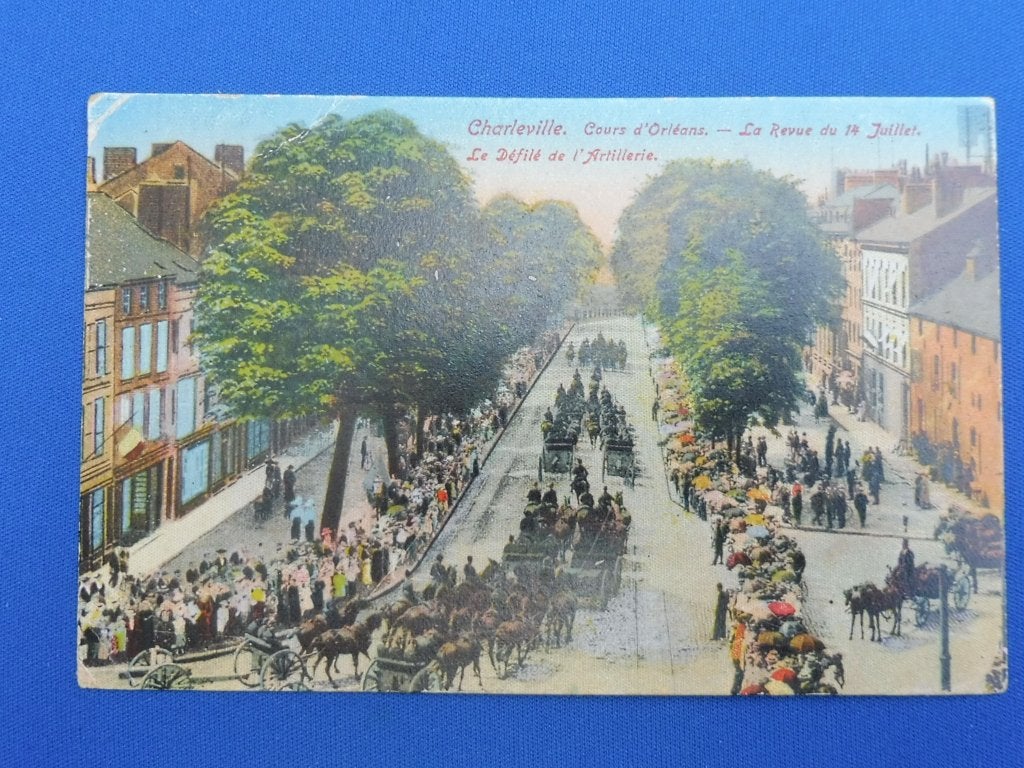 Feldpost Fernsprech-Bauzug 941 hoofdkwartier Charleville, Verzenden, Voor 1920, Gelopen, Frankrijk