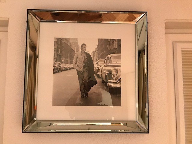 James Dean & Marilyn Monroe fotolijsten – luxe spiegellijst, Ophalen, 50 – 75, Zo goed als nieuw, Schilderij