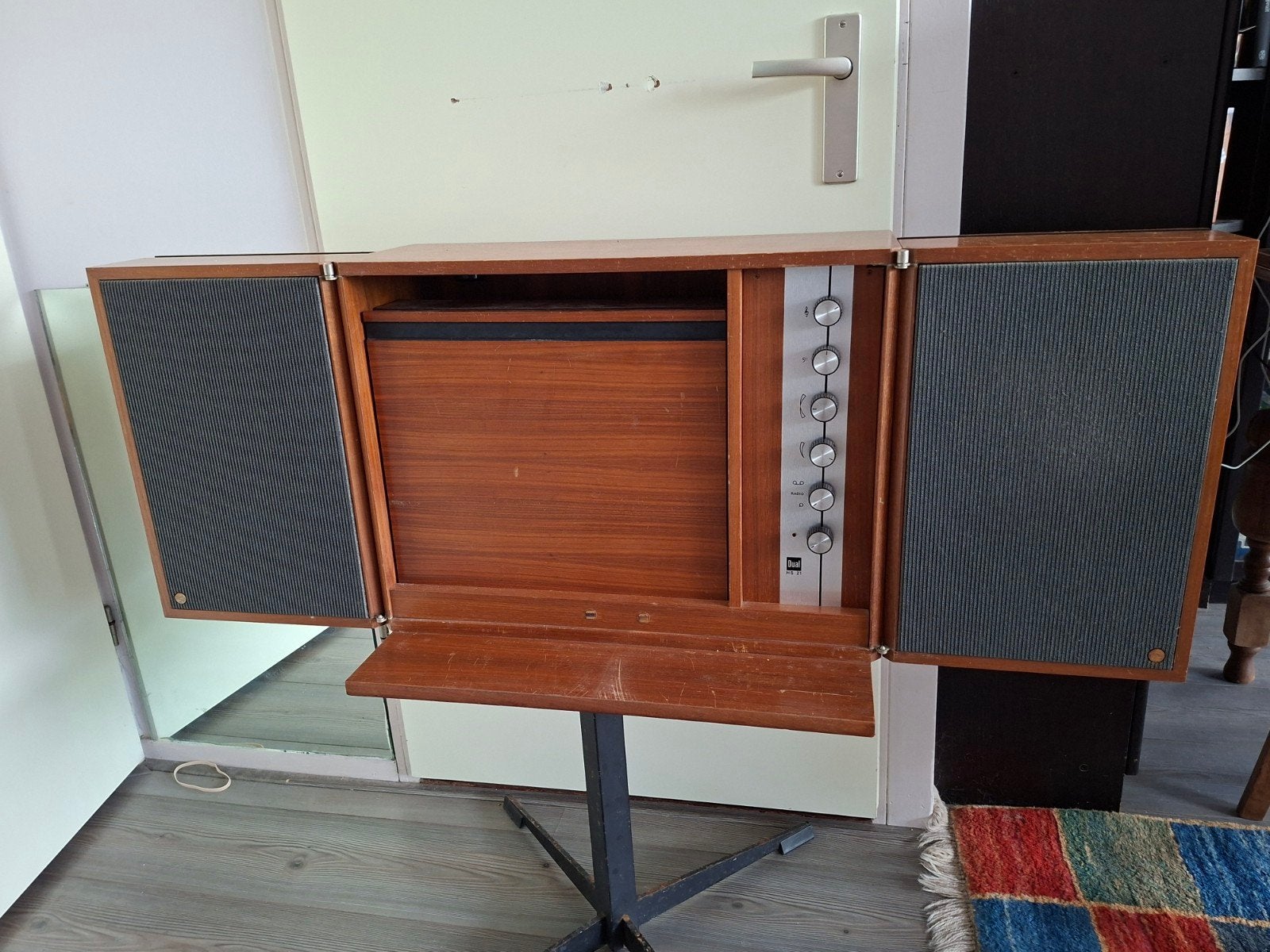 Dual HS 21 Vintage Platenspeler met Radio en Speakers, Audio, Tv en Foto, Platenspelers, Ophalen, Gebruikt, Platenspeler, Dual