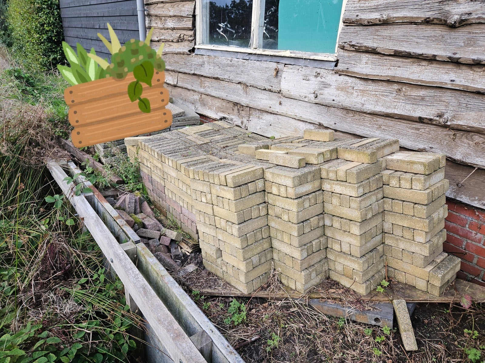 gratis waaltjes, klinkers, Tuin en Terras, Ophalen, Klinkers