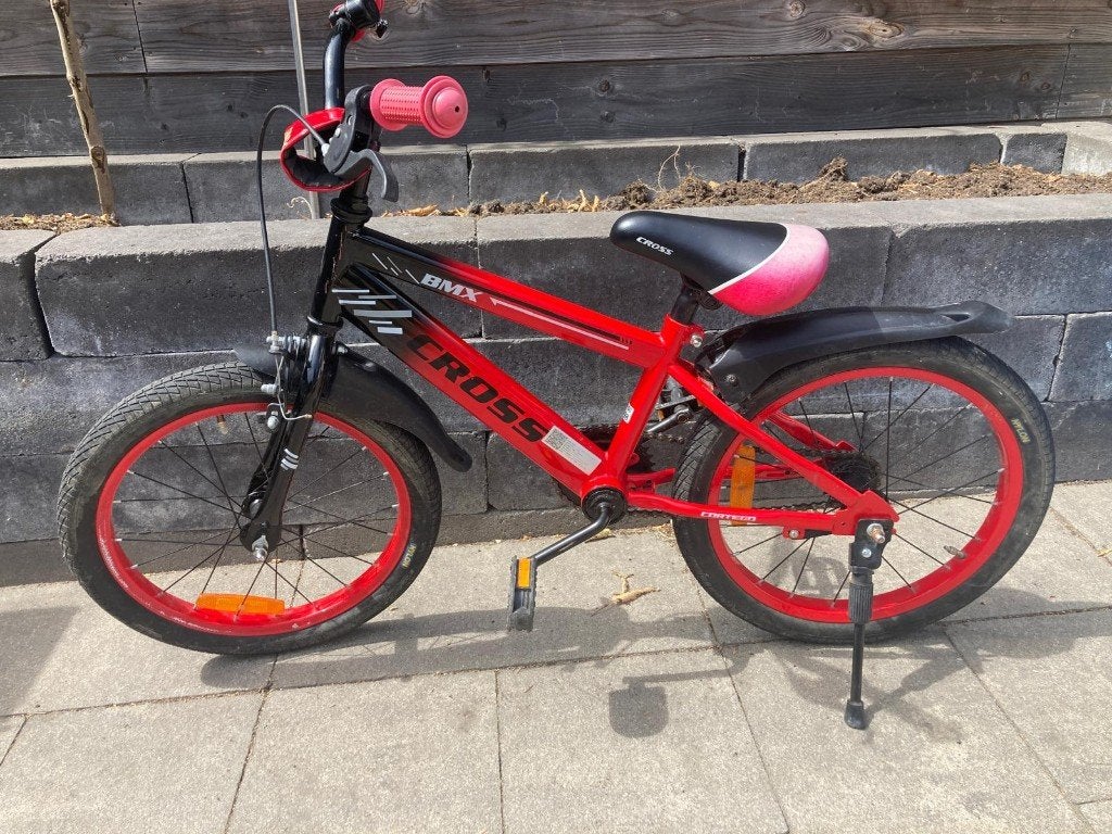 BMX cross 18 inch, Ophalen, Terugtraprem, Staal, 16 tot 20 inch
