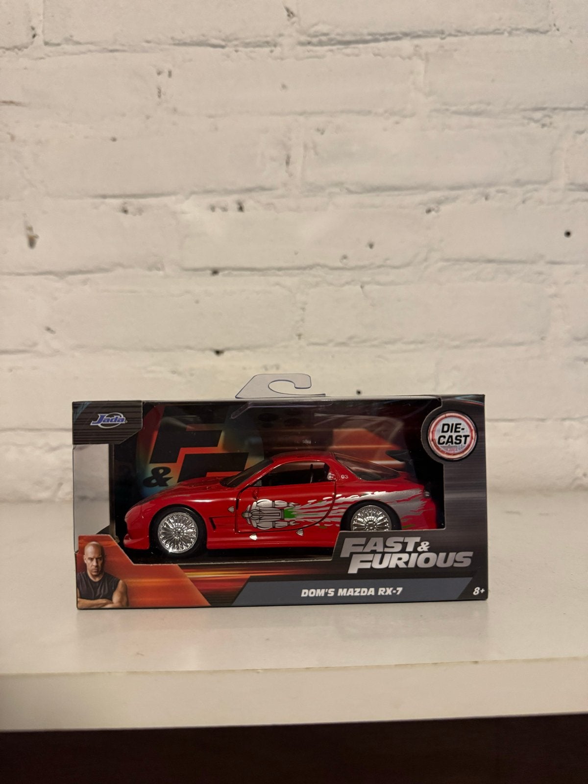 Fast & Furious Dom's Mazda RX-7 Die-Cast Modelauto, Ophalen of Verzenden, Nieuw