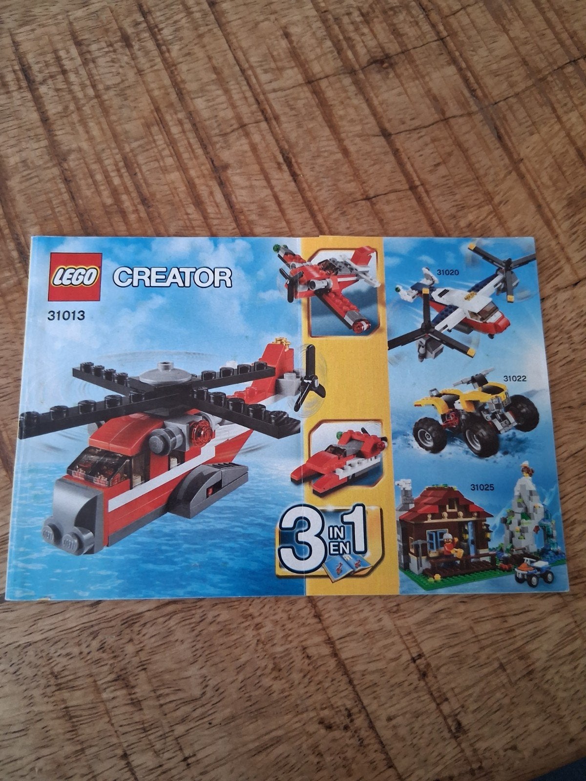Lego Creator 31013 Helikopter -  instructies, Gebruikt, Lego, Ophalen of Verzenden, Creator