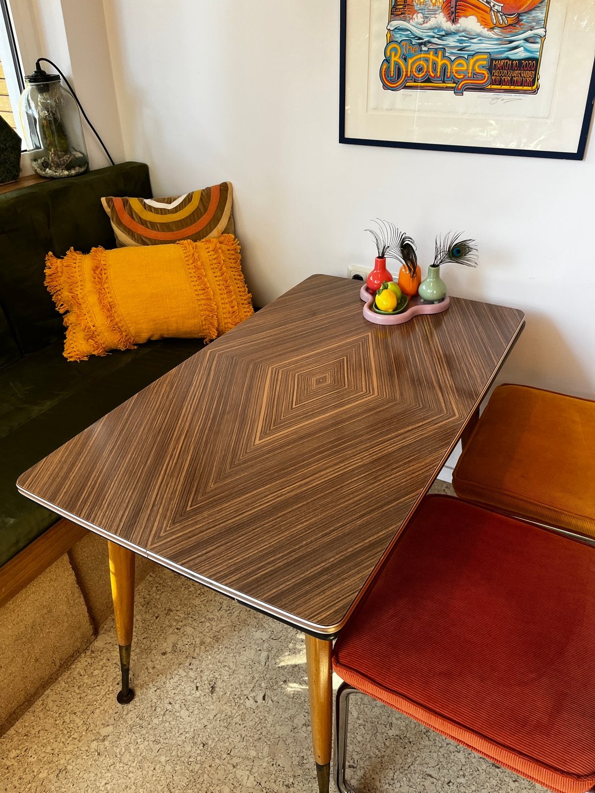 Vintage tafel uitschuifbaar. Retro look., Ophalen, 100 tot 150 cm, 50 tot 100 cm, Zo goed als nieuw