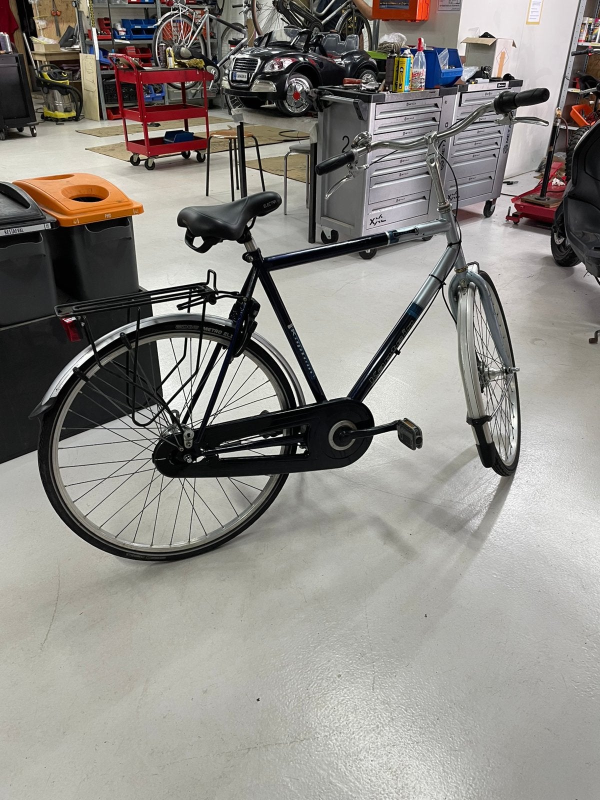Jongensfiets merk Kaptein, 7 versn en frame hoogte 57 cm, Fietsen en Brommers, Gebruikt, Handrem, Trommelrem, Ophalen
