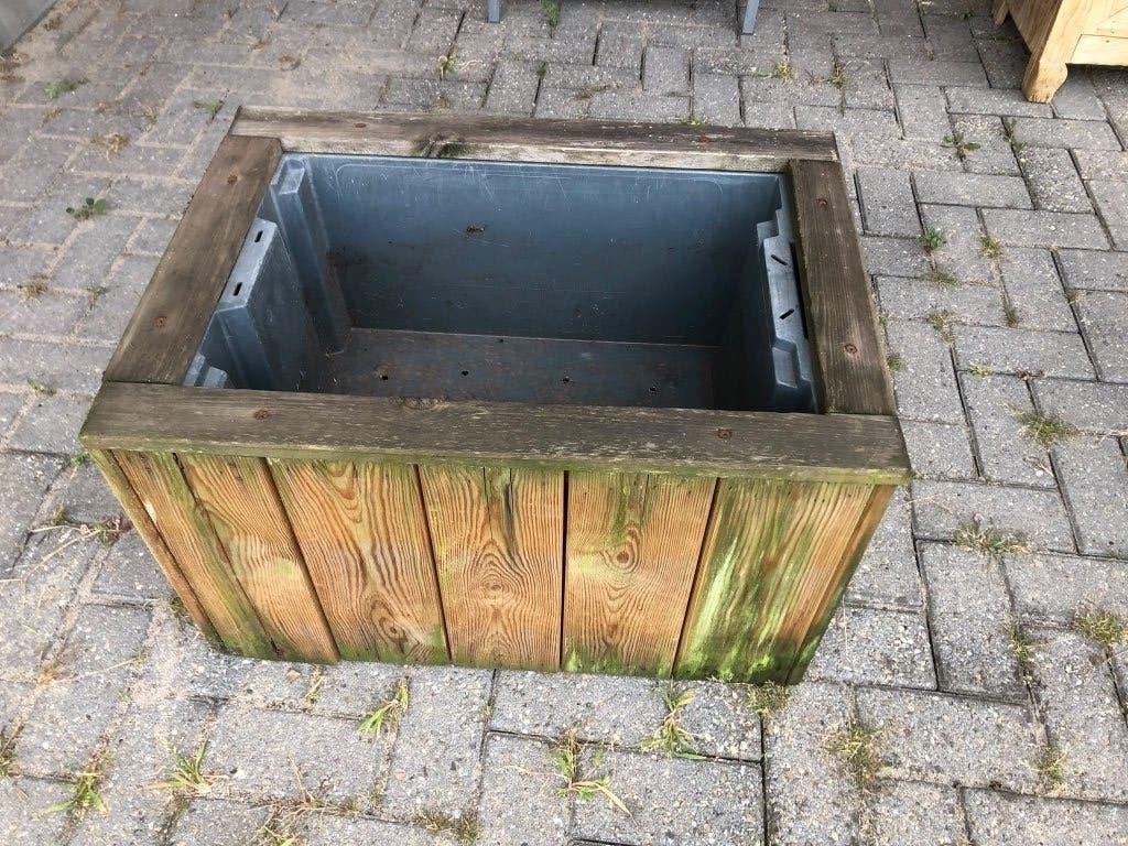 Plantenbak (met kunststofbak), Tuin en Terras, Ophalen, Gebruikt, Balkon, 60 tot 100 cm