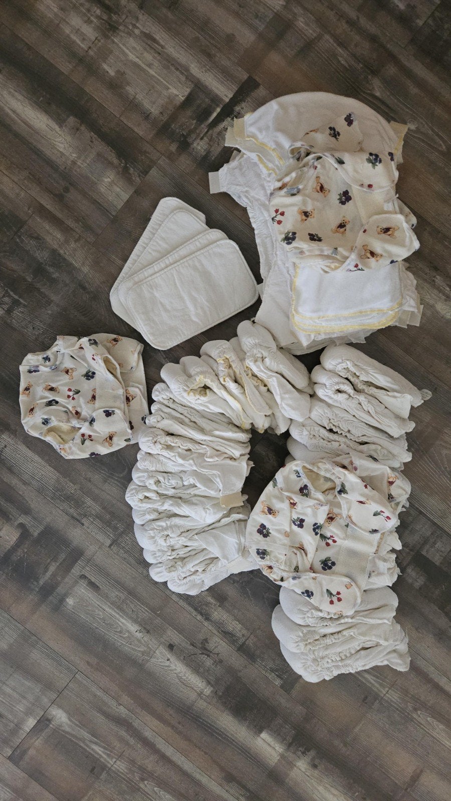 Grote set wasbare luiers met over broekjes en inleggers, Ophalen of Verzenden, Gebruikt, Jongetje of Meisje
