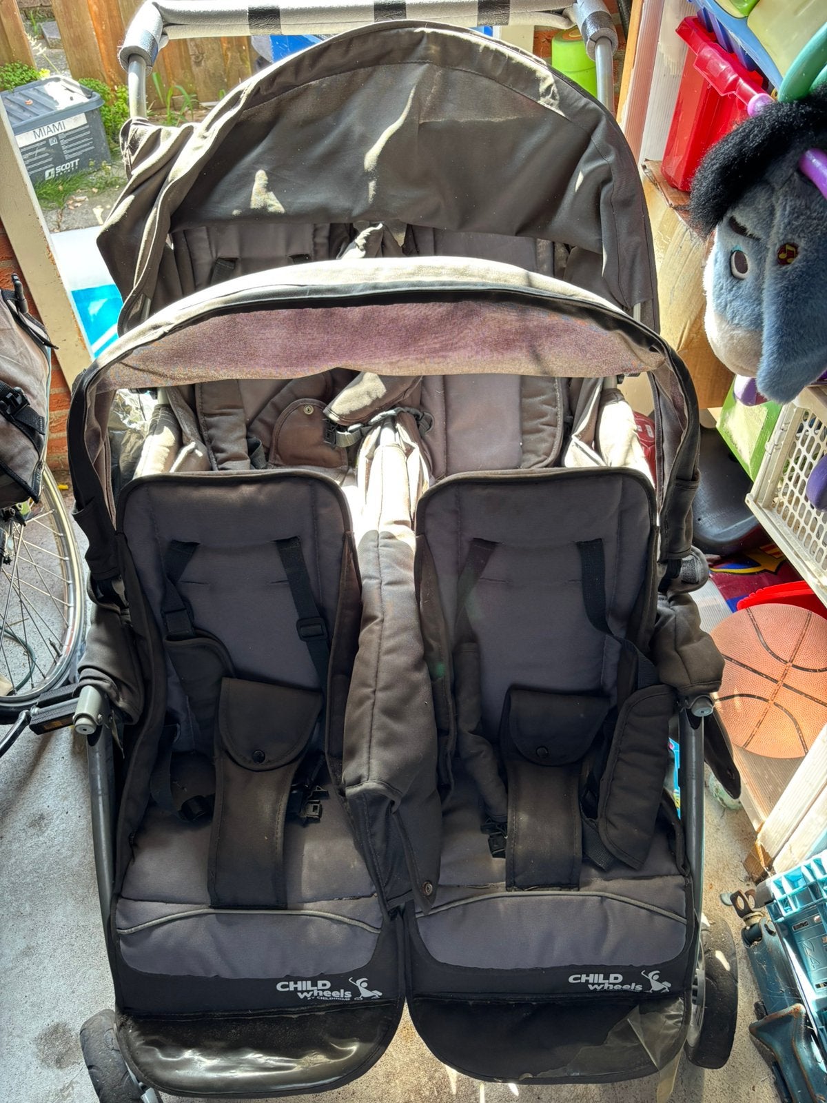 Vierling wagen, Kinderen en Baby's, Ophalen, Zo goed als nieuw, Kinderwagen of Buggy