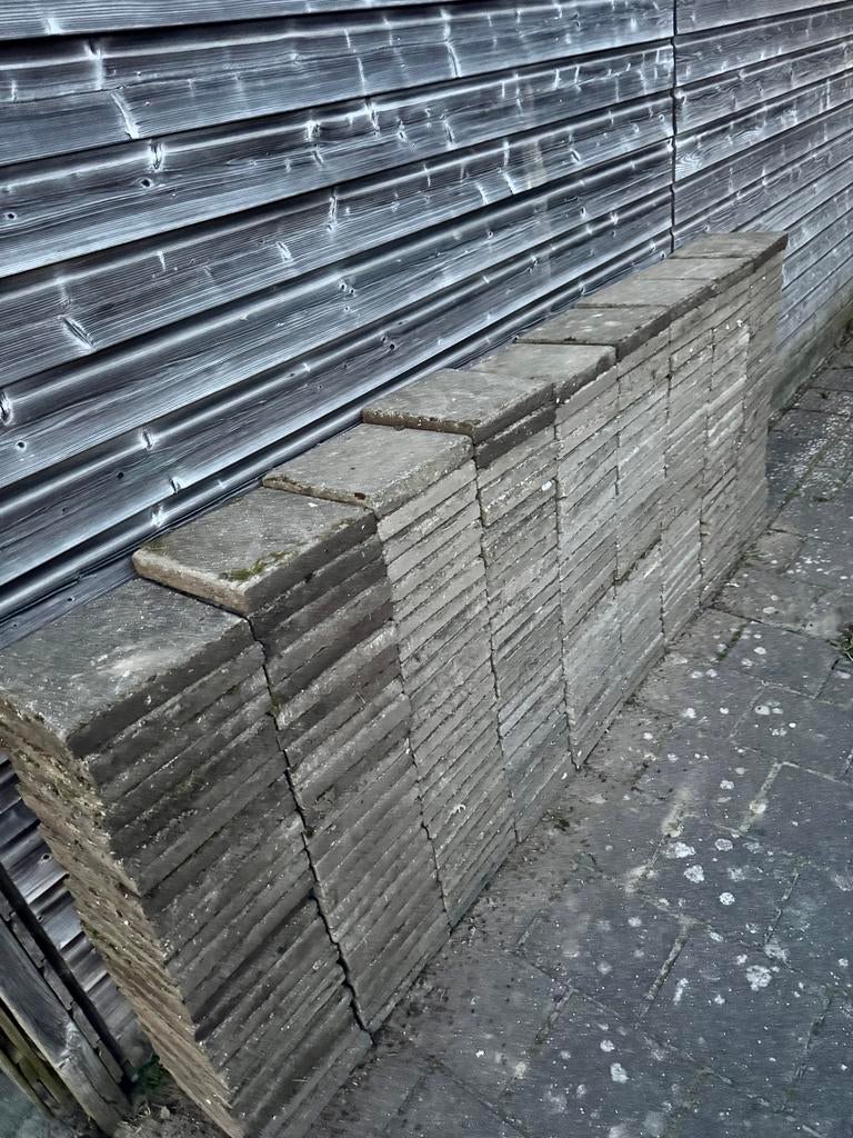 Betonen tegels 30x30,  13m2, Tuin en Terras, Ophalen, Gebruikt, 10 m² of meer, Beton