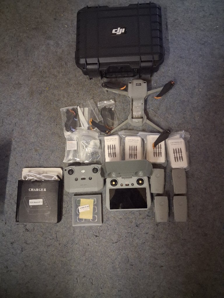 DJI Air 2S - Ultieme Prof Set, 250 tot 900 gram, Cameradrone, Extra accu('s), 5 tot 10 kilometer