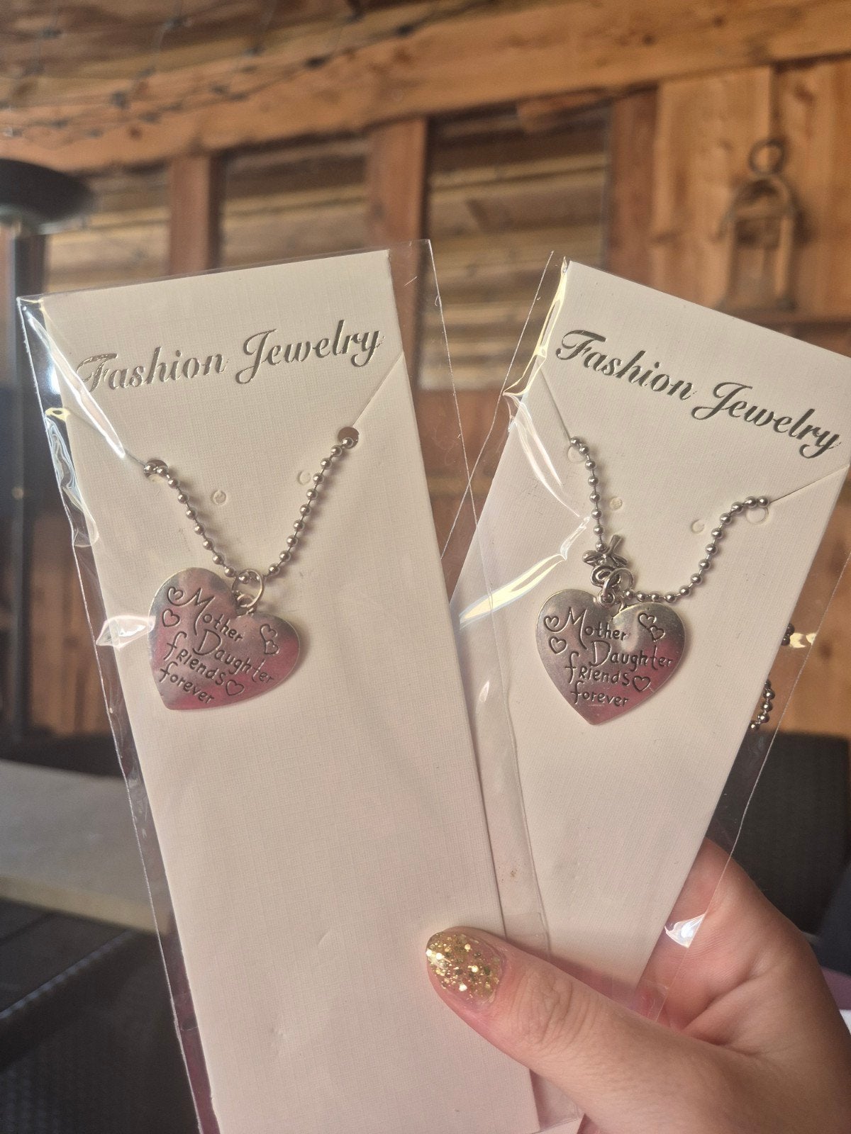 Moeder dochter ketting necklace set, Ophalen of Verzenden