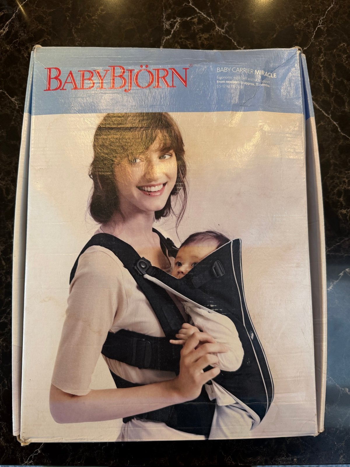 BabyBjörn Draagzak Miracle - Zo goed als nieuw, Ophalen of Verzenden, Zo goed als nieuw, Buik, Baby Björn
