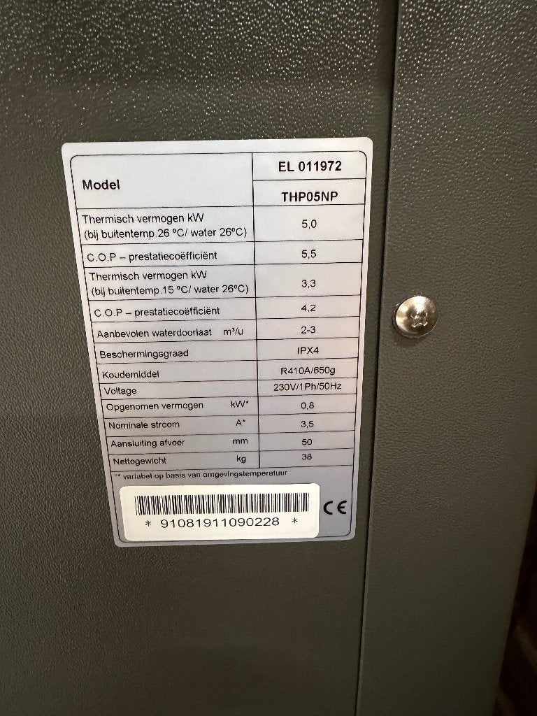 warmtepomp zwembad, Tuin en Terras, Ophalen, Nieuw, Overige typen