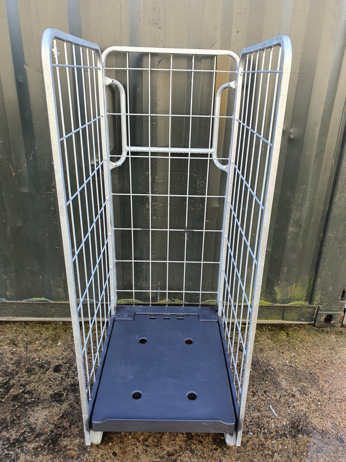3 heks rolcontainer met rem, 100 liter of meer, Ophalen, Transportkar