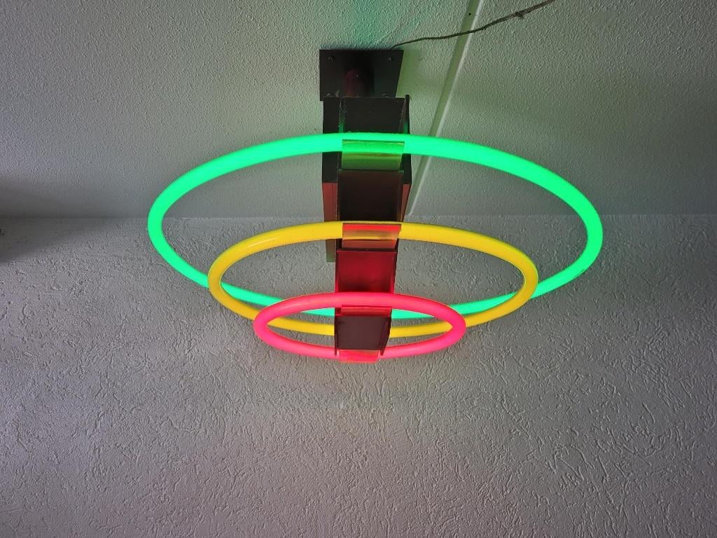 Te Koop Neon Vintage Lamp, Ophalen, Gebruikt, Jaren 60