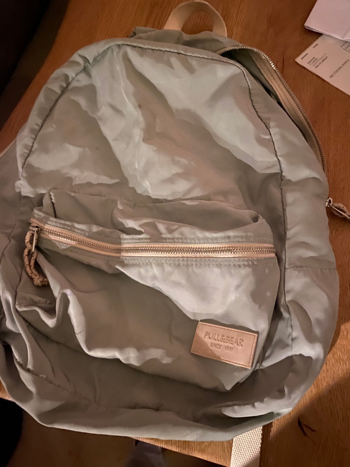 Mint groene fijne schooltas Rugtak boeken veel, 40 tot 60 cm, 20 tot 30 cm, Minder dan 35 cm, Ophalen of Verzenden
