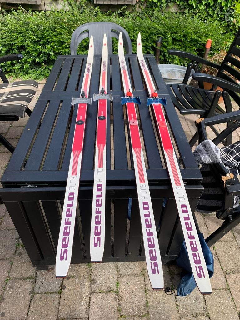 Kneissl langlaufski. 200 en 190cm met 3-pin binding, Ophalen, Zo goed als nieuw
