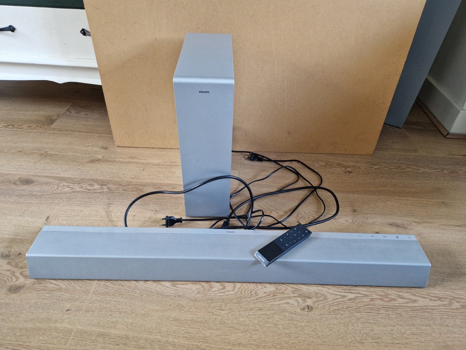 Philips Soundbar met draadloze subwoofer tab8505/10, Ophalen, Met externe subwoofer, Zo goed als nieuw
