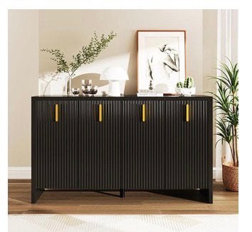 Zwarte dressoir, Huis en Inrichting, Ophalen, Nieuw, 25 tot 50 cm