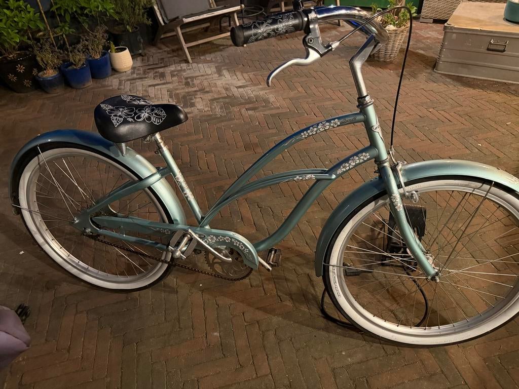 Beachcruiser, Fietsen en Brommers, Fietsen | Dames | Damesfietsen, Overige merken, (Extra) lage instap, Velgrem, Ophalen of Verzenden