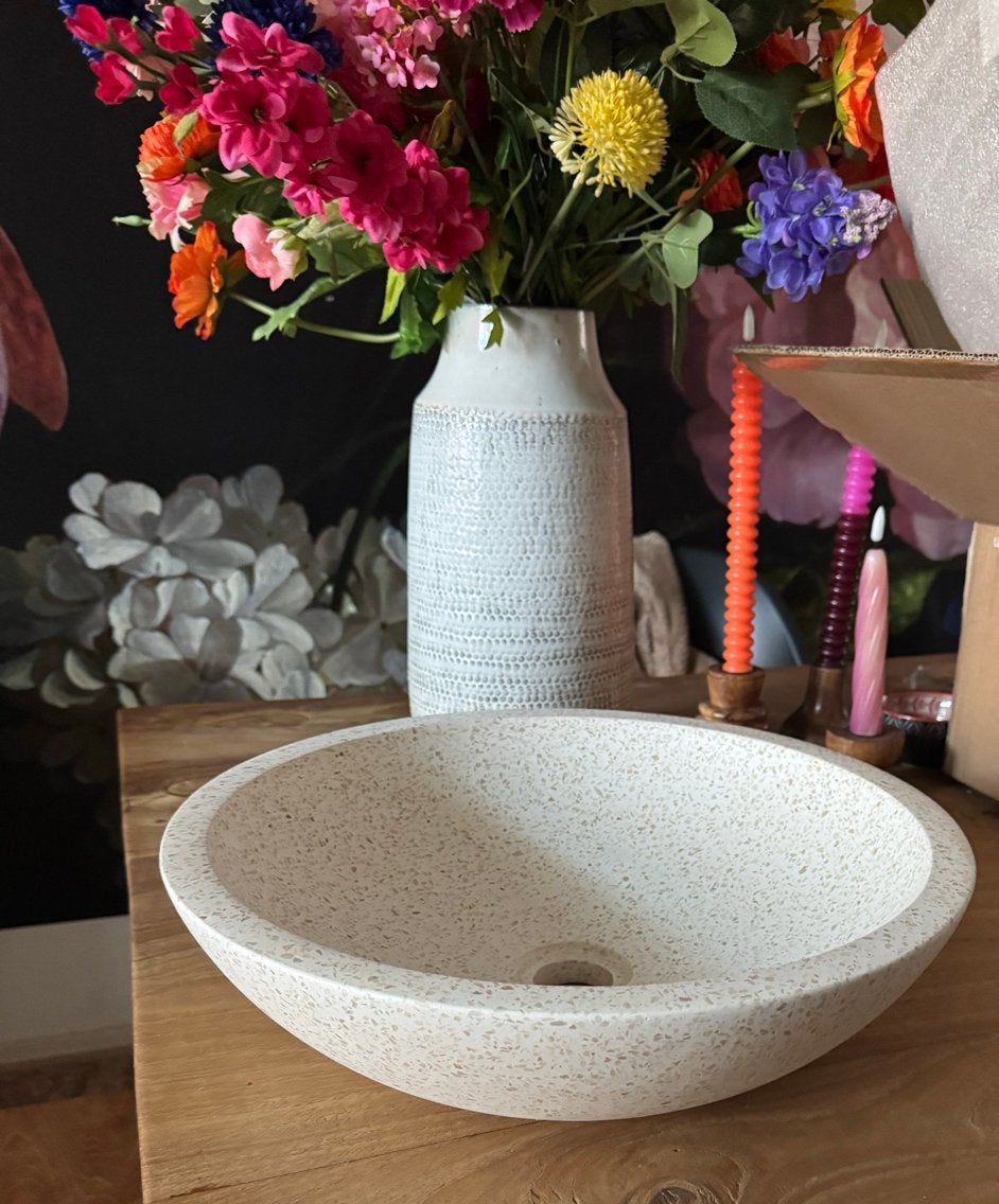 Nieuwe waskom beige, Ophalen, Minder dan 50 cm, Nieuw, Minder dan 100 cm