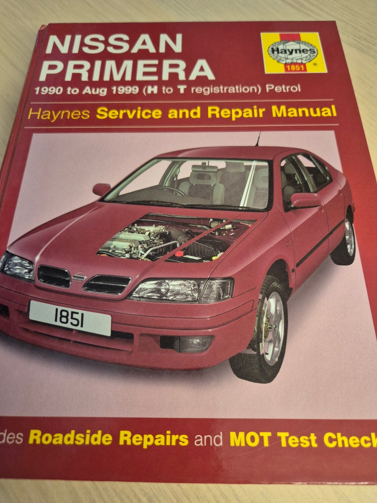 Hardcover dikke Nissan Primera vraagbaak werkplaats handboek, Ophalen of Verzenden