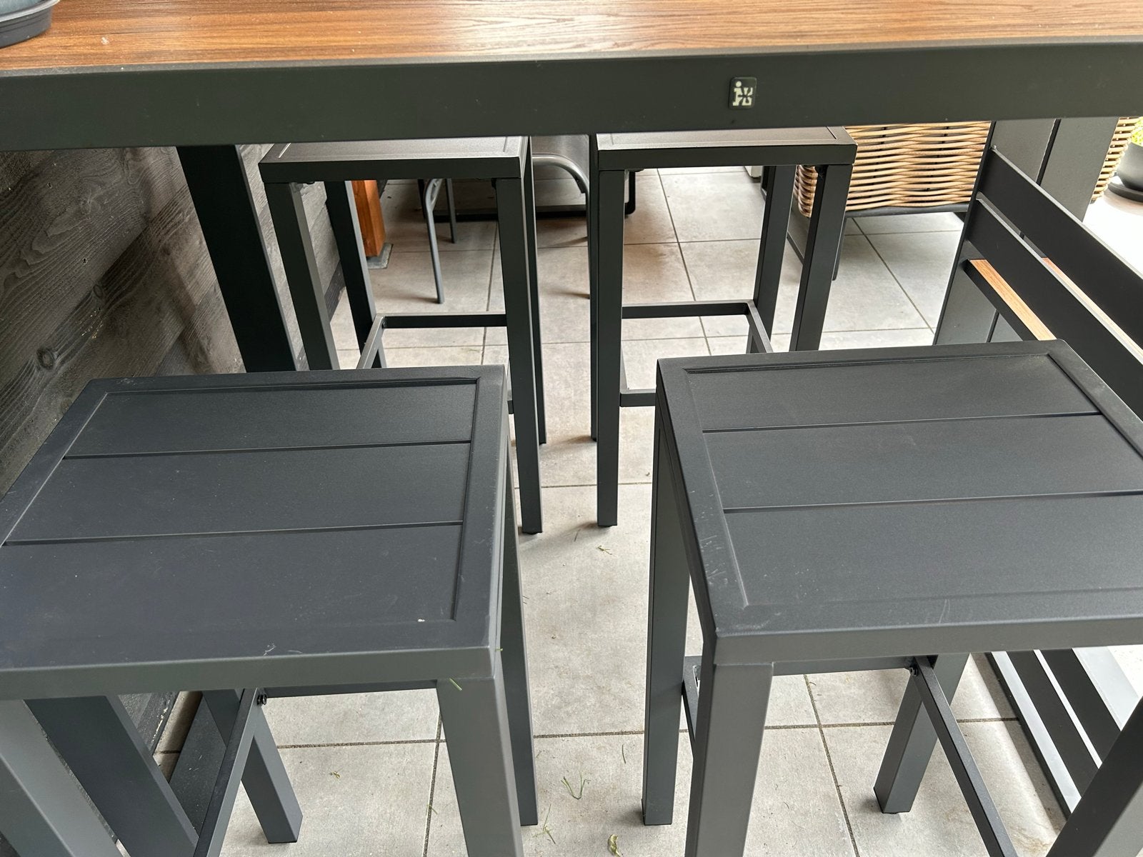 Set van 4 Intratuin buitenkrukken nieuw, Ophalen, Nieuw, Aluminium